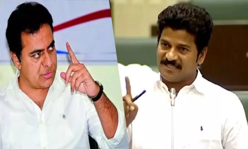 Dialogue War Between Minister KTR and Revanth Reddy