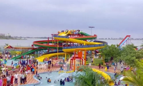 New Theme Park Started at Hussain Sagar in Hyderabad New Theme Park Started at Hussain Sagar in Hyderabad