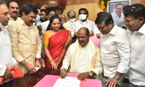 MLA Bajireddy Takes Charges as Telangana RTC Chairman