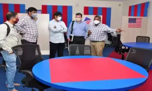 American Corner Set up at Visakhapatnam Andhra university