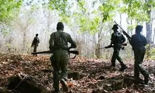 Firing Between the Maoists and Police at AOB in Visakhapatnam Firing Between the Maoists and Police at AOB in Visakhapatnam