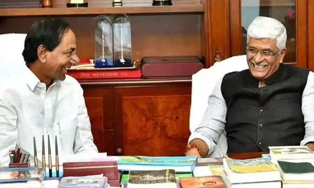 CM KCR Meeting with Central Minister Gajendra Singh Shekhawat