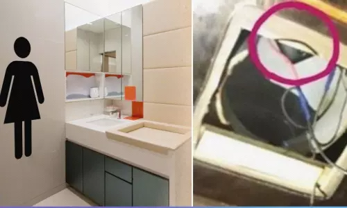 Video Recording with Spy Cameras at Ladies Washrooms in Hyderabad Video Recording with Spy Cameras at Ladies Washrooms in Hyderabad