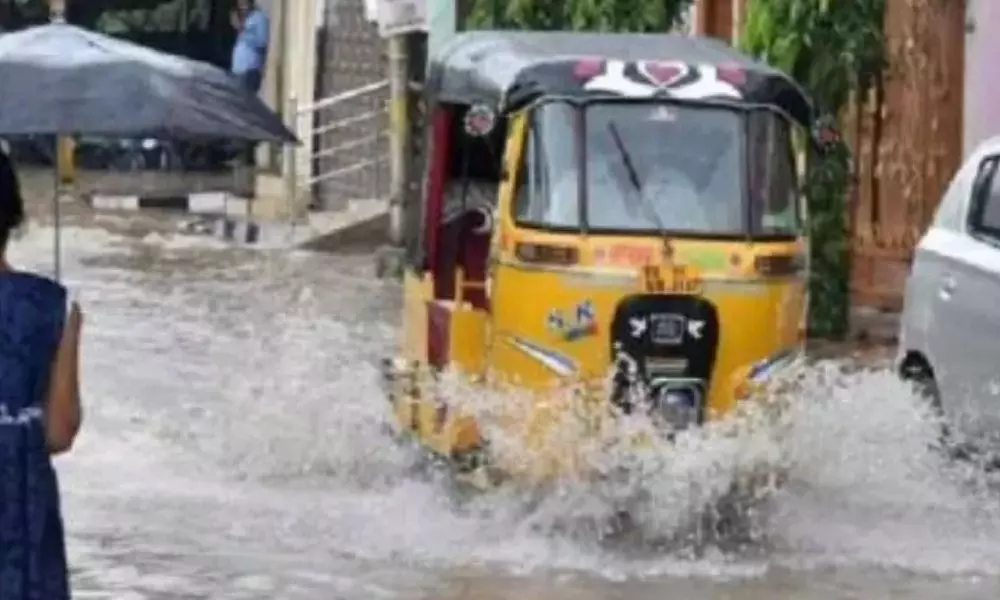 Huge Rainfall in Hyderabad