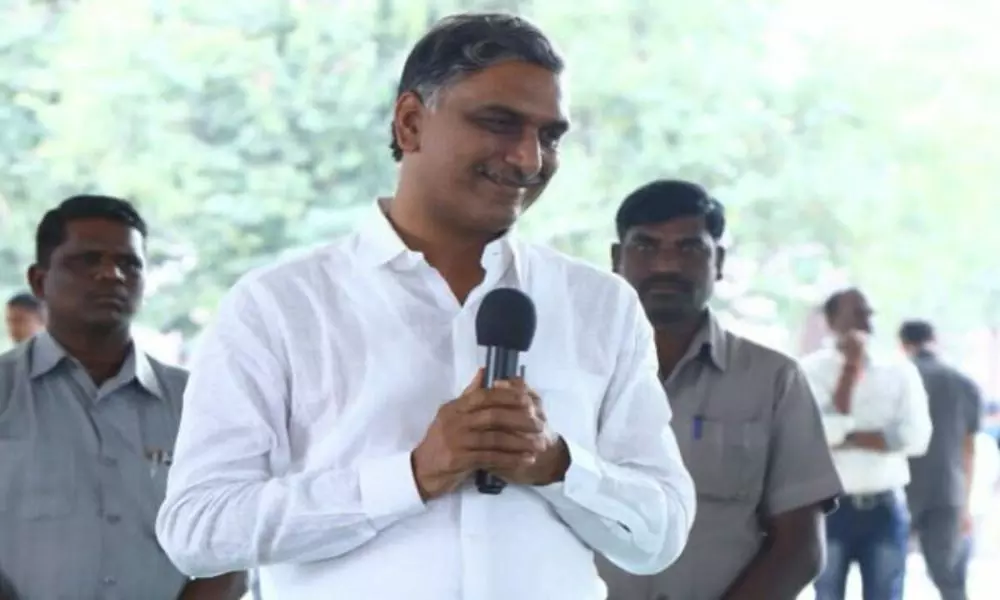 Minister Harish Rao Tour in Gajwel