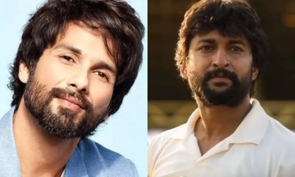 Bollywood Star Hero Shahid Kapoor Tweet on Natural Star Nani about Jersey Movie | Cinema News Today
