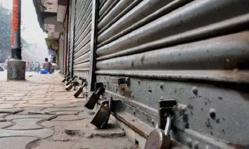 Peacefully Ongoing Bharat Bandh in Anantapur District