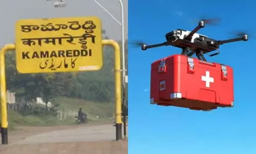 Medicine from the Sky Helped Emergency in Kurti Village Immersed in Water in Kamareddy | Telangana Latest News