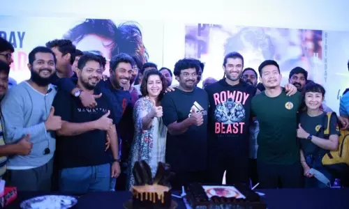 Birthday Celebrations of Director Puri Jagannadh on the sets of Liger in Goa Birthday Celebrations of Director Puri Jagannadh on the sets of Liger in Goa