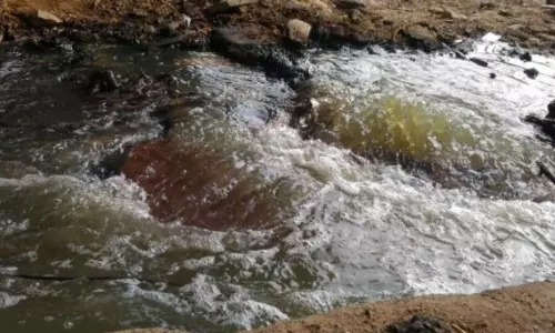 Man Falls Into Drain In Quthbullapur