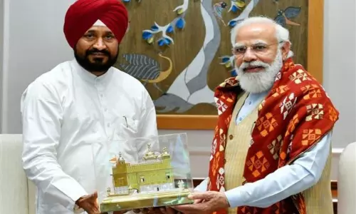 Punjab CM Charanjit Singh Channi Meets PM Narendra Modi