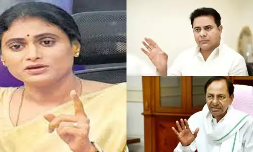 YSRTP Chief Sharmila Fires on KTR and KCR