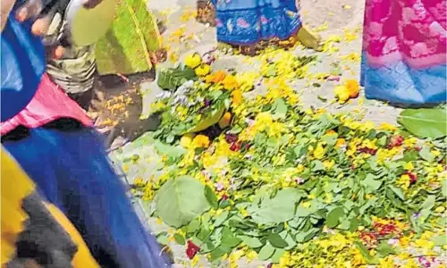 TRS MLA Challa Dharma Reddy Trampled Bathukammas With Car