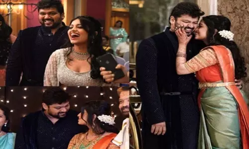 Mani Sharma son Mahati Swara Sagar Gets Engaged With Singer Sanjana