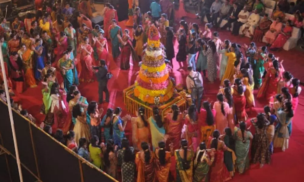 Bathukamma Festival Celebrations in Delhi Telangana Bhavan