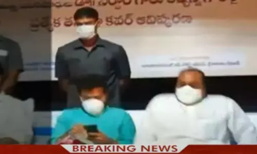 Atchannaidu Fell Down From Sofa in Gouthu Latchanna Postal Cover Release Program