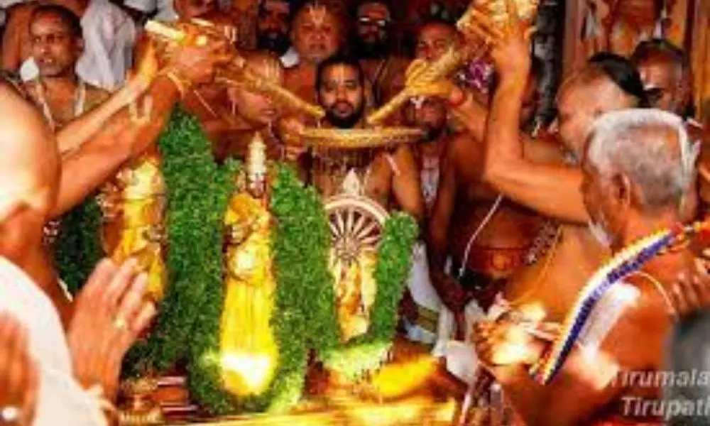 Chakra Snanam Continues as Part of Salakatla Brahmotsavams in Tirumala