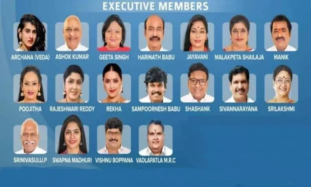 Manchu Vishnu and Members of the Working Committee will be Sworn in at 11 am Today 16 10 2021