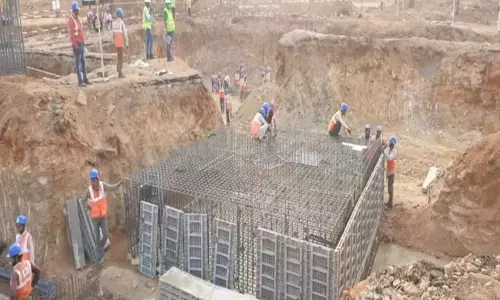 Telangana New Secretariat Works Speedup as KCR Order Telangana New Secretariat Works Speedup as KCR Order