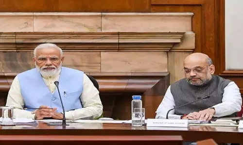 Home Minister Amit Shah meeting with Narendra Modi