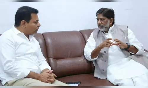 Minister KTR Praises Congress MLA Mallu Bhatti Vikramarka Minister KTR Praises Congress MLA Mallu Bhatti Vikramarka