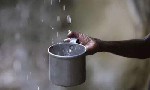 In the Village of Bandar in Indonesia People Purify Rain Water and Drink it