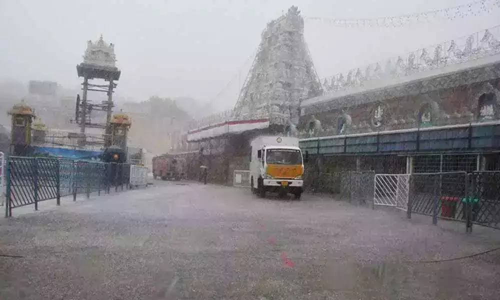 Record Level Rainfall in Tirumala