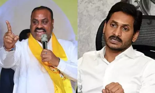Acchennaidu Challenge to AP Chief  Minister YS Jagan