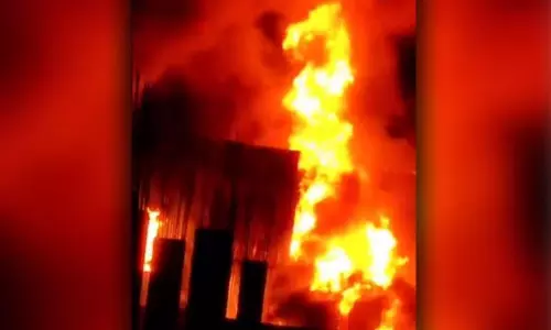 Fire Accident in Vijayawada Rajagopalachari Street