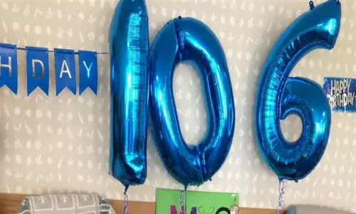 A Grand Mother Celebrating 106th Birthday in Mahabubnagar