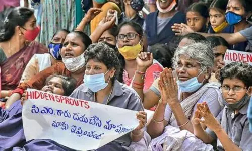 Protests Over Aided Schools in AP Protests Over Aided Schools in AP