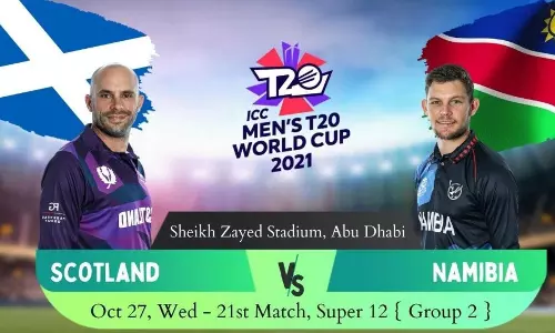 T20 World Cup 2021 Scotland Vs Namibia Match Preview Today 27th October 2021 - Cricket News