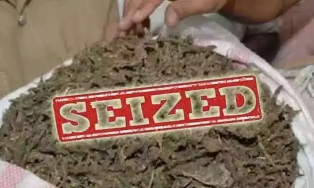 Task Force Police Seized the 70kgs Ganja in Hyderabad Task Force Police Seized the 70kgs Ganja in Hyderabad