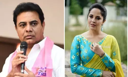 Anasuya Tweet to KTR Tweet Goes Viral in Social Media Anasuya Tweet to KTR Tweet Goes Viral in Social Media