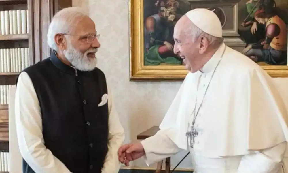 PM Narendra Modi Meet Pope Francis at Vatican City