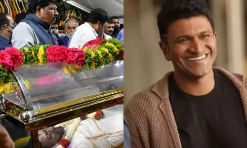 Puneeth RajKumar Funeral Starts from Kanteerava Stadium Puneeth RajKumar Funeral Starts from Kanteerava Stadium