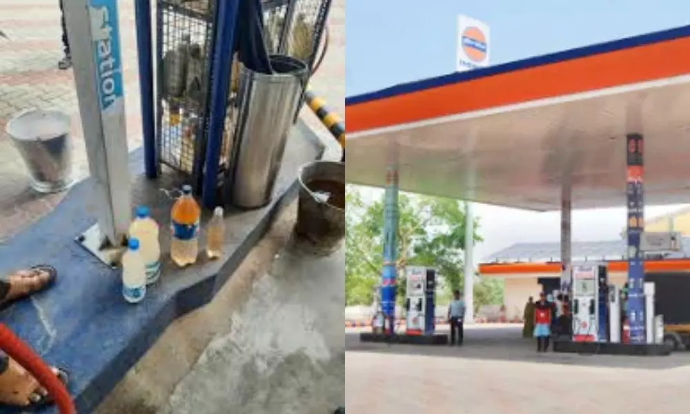 Bommalasatram Nandyal Petrol Bunk Dispenses Water Instead of Petrol