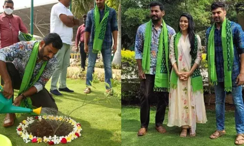 Hero Vishal Participated in Green India Challenge and Dedicate the Plant to Puneeth