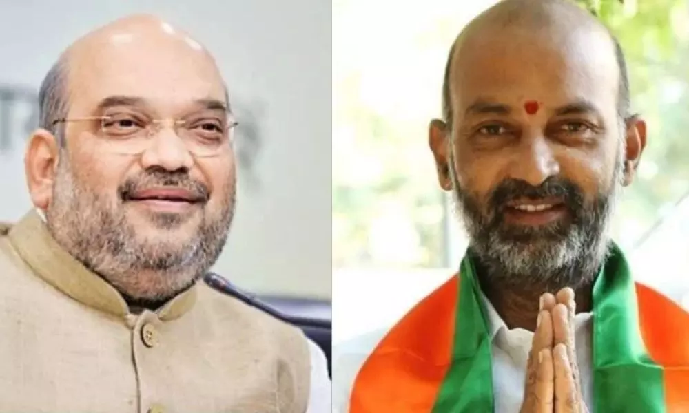 Huzurabad By-Election Result 2021 Amit Shah Phone Call to Bandi Sanjay