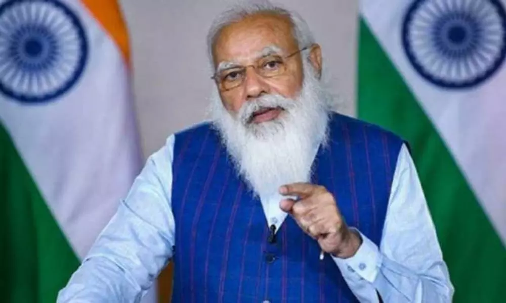 PM Modi Virtual Meeting With 40 Districts Collectors on Vaccination