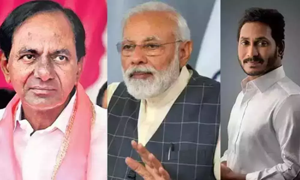 Chief Ministers of  Telugu States Have Corner the Central Government