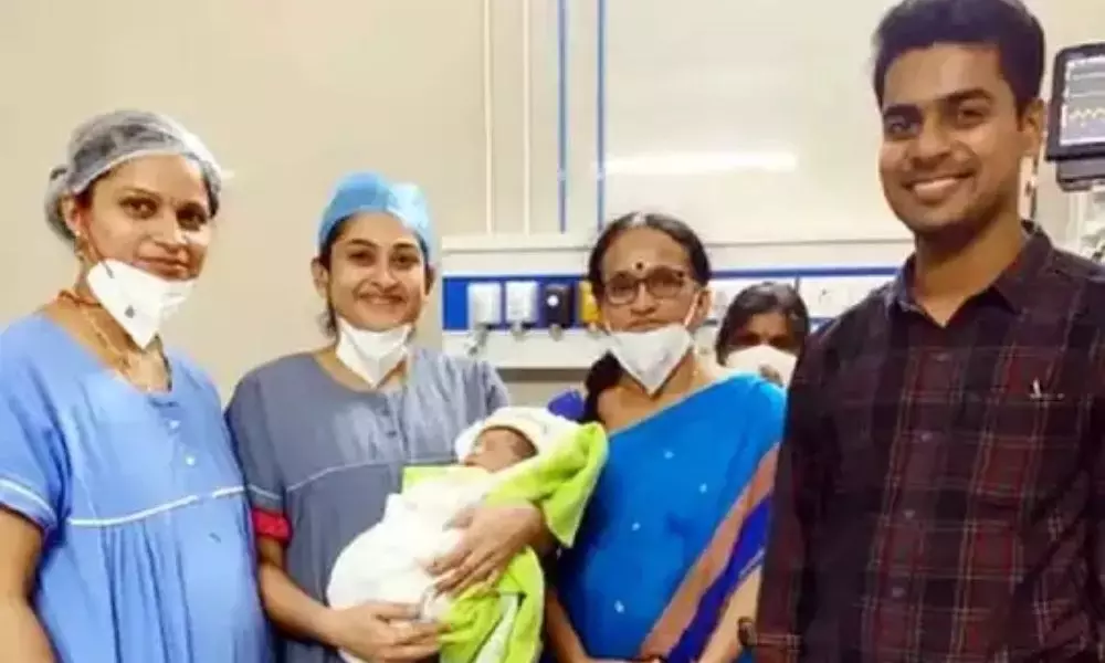 Bhadradri Kothagudem Collector Anudeep Durishetty Wife Gave Birth to a Baby Boy at the Government Hospital in Bhadrachalam