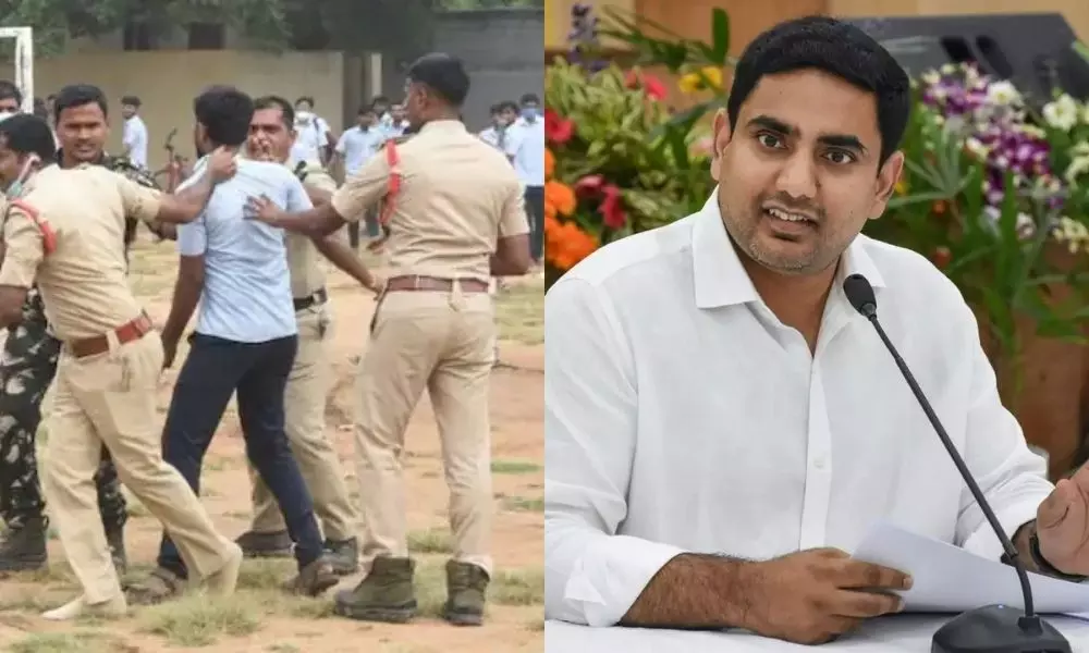 Nara Lokesh Visited The Injured SSBN College Students in Anantapur
