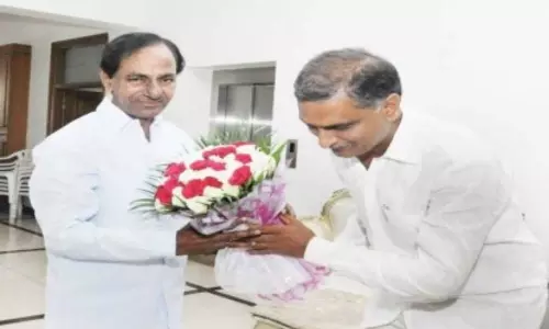 Telangana CM KCR gave Responsibility to Harish Rao as Health Minister in Telangana Telangana CM KCR gave Responsibility to Harish Rao as Health Minister in Telangana