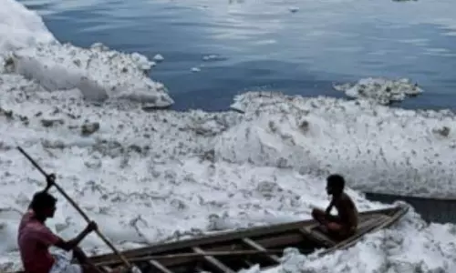 Delhi Government Appointed 15 Boats to Remove Poisonous Foams in Yamuna River