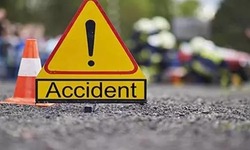 RTC Bus Overturns in Vikarabad District Marpalle