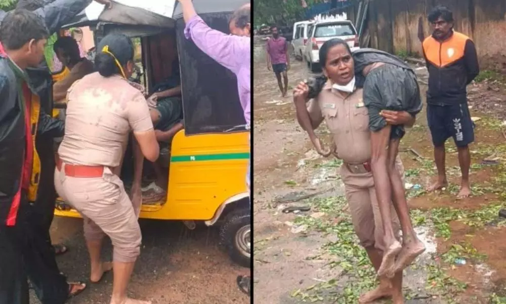 Man Rescued by Chennai Woman cop Rajeswari, dies at Hospital