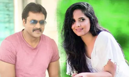 Anasuya and Sunil Acting in Pushpa Movie After 18 Years Anasuya and Sunil Acting in Pushpa Movie After 18 Years