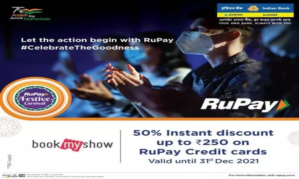 50% Discount on Booking a Movie Ticket With an Indian Bank Credit Card