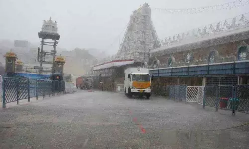 Water Lash in Tirupati Due to Heavy Rains Water Lash in Tirupati Due to Heavy Rains